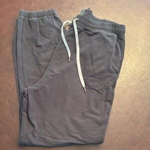 Vuori Charcoal Joggers with Light Gray Drawstring